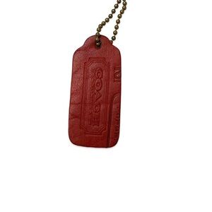 Coach vintage NYC one sided red hangtag ERROR rare OOAK